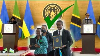 'PRESS STATEMENTS' PEREZIDA P.KAGAME NA PEREZIDA SAMIA SULUHU BASINYE AMASEZERANO YAKATARABONEKA!!!