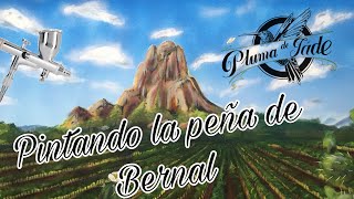 Pintando paisaje (peña de Bernal)/ painting landscape peinture paysage/ dipingere il paesaggio 그림 풍경