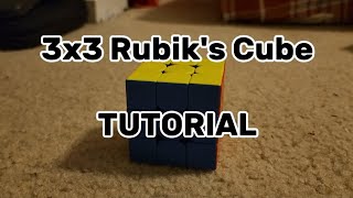 3x3 Rubik's Cube TUTORIAL For Beginners!