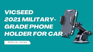 VICSEED 2021 Military-Grade Phone Holder for Car, Thick Case & Big Phone Friendly Car Phone Mount