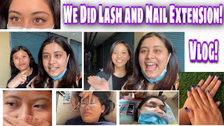 My Bestie & I did Lash & Nail Extension|| Done By Makeup Artist Khandola ||