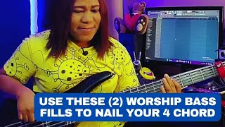 Use these (2) worship bass fills to nail your 4 chord