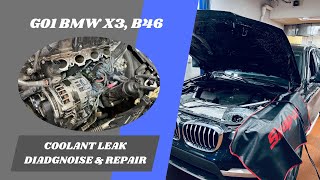 G01 BMW X3 30i, B46- Coolant Leak Diagnose & Repair