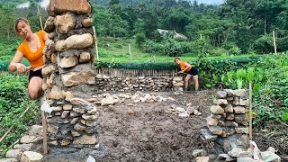 Stone building. Building a bachelor farm. Stone masonry skills. New building / Gia Bảo