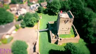 Castle Tower Aerial View Drone