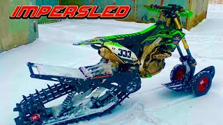 Открыл сезон на новой модели Имперслед Призрак.Сноубайк.Snowbike .