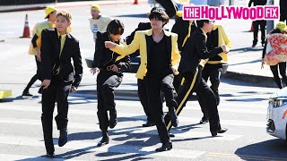 BTS & James Corden Perform Live For Fans In The Middle Of The Street Outside CBS Studios In L.A.