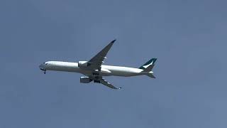 Cathay Pacific A350-1000 arriving from Hong Kong