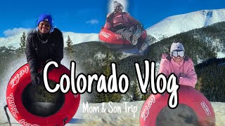 Winter Park, Colorado Travel Vlog | Zephyr Mountain Lodge | Snowcat | Snow Tubing | Mom and Son Trip