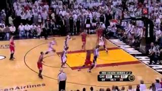 CLUTCH: Dwyane Wade (6ft.4) Block on Luol Deng (6ft.9), Game 4, May 24, 2011