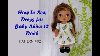 [PDF] Sewing Tutorial - Dress Pattern#02 for Baby Alive Dolls