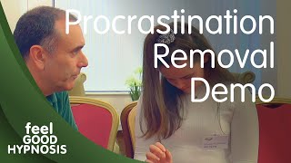 Hypnotically overcoming procrastination | Demo with discussion on the hypnosis used in the video