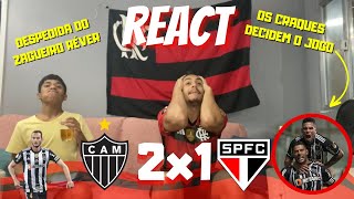 REACT - ATLÉTICO MG 2 x1 SÃO PAULO | BRASILEIRÃO | OS CRAQUES DECIDEM | GOLAÇO DO PAULINHO