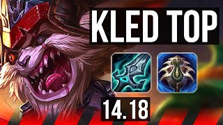 KLED vs MORDEKAISER (TOP) | 7 solo kills, 10/1/1, Rank 10 Kled, Dominating | BR Challenger | 14.18