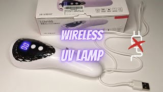 Unboxing and Trying Handheld Wireless Uv Nail Lamp from Amazon