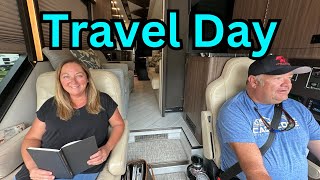 Full TRAVEL DAY in an ULTIMATE LUXURY MOTORHOME (Start to Finish)