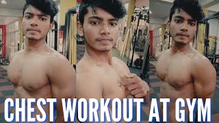 Chest Workout At Gym 💪 // AnubhavChoudhary//