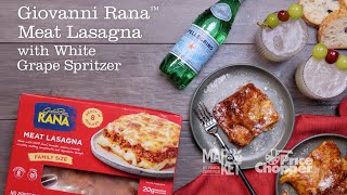 Giovanni Rana™ Meat Lasagna with White Grape Spritzer