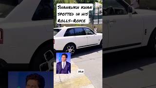 #SRK spotted at #mannat  in his #rollsroyce #cullinan #shahrukh #pathan #bollywood #india