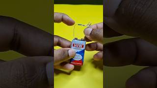 "CAUTION: Safely Using 9V Battery with LED - Avoid Common Mistakes!" #experiment #shorts #battery