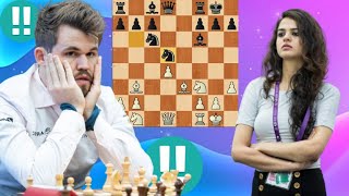 Historical chess game 91, Magnus Carlsen vs Tania Sachdev