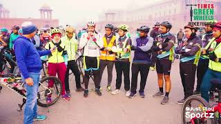 Indirapuram Cycling Club Riding to Times Green Wheels Bike Festival Season 4