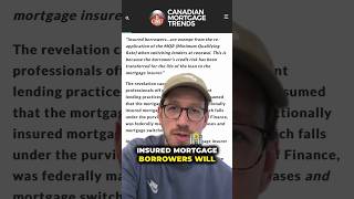 No stress test for insured mortgages at renewal | #interestrates #canadianmortgages