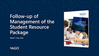 Follow-up of Management of the Student Resource Package