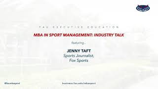 MBA in Sport Management: Industry Talk with Jenny Taft, Fox Sports | FAU College of Business