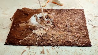 Mind-Blowing Carpet Cleaning ASMR: Watch Stubborn Mud Melt Away with Home Scrubbing Techniques!