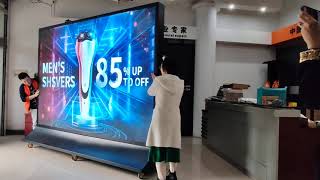 indoor 3x2m LED movable for events or big malls, we are the manufacturer who produce lcd led signage