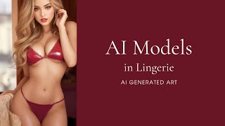 AI Lookbook: Lingerie for special occassions. AI generated art.