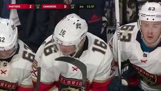 Aleksander Barkov banks in slick goal off defender