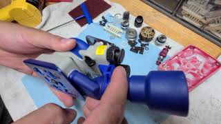 How to Convert Non-Vacuum 3" X 4" Air Sander to Vacuum Compatible, Dust Free Vacuum Sanding