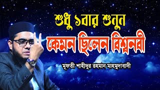 শুধু ১বার শুনুন কেমন ছিলেন বিশ্বনবী New Waz Mufti Shahidur Rahman Mahmudabadi