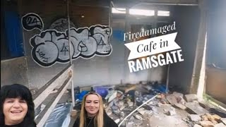 Abandoned Fire Damaged Cafe in Ramsgate