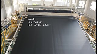 #Jwell #8000mm #Geomembrane #Waterproofing #Sheet #Line at #Shanghai #Client #Factory salat@jwell.cn