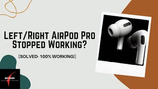 Apple AirPod Stopped Working [GET FIXED NOW!]