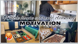 WHOLE HOUSE EXTREME CLEANING MOTIVATION// SPEED CLEANING// CLEAN WITH ME // SPRING 2021