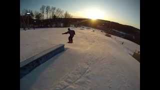 Glen Eden Kelso Terrain Park 2013 March Closing Day GoPro Hero 3 Snowboarding