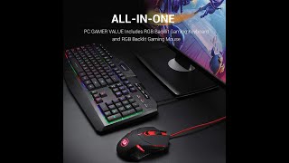 Redragon S101 Wired Gaming Keyboard and Mouse Combo RGB Backlit Gaming Keyboard