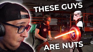 The Hacksmith Team Are Sith In Disguise | Aqwa Reacts To "4000° LIGHTSABER TEST (CUTS ANYTHING!)"