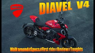 DUCATI Diavel v4 2023 #firstride#testride​​#ride along#specs​​​#toughts