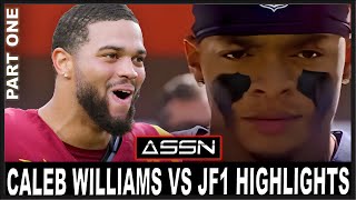 The Battle For QB1 Has Begun! Caleb Williams vs Justin Fields Highlights.  Part 1 of 2