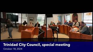 (TCC-SPM) Trinidad City Council, special meeting. October 18, 2024