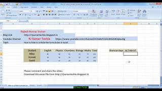 How to Hide or Unhide The Formula Bar in Excel