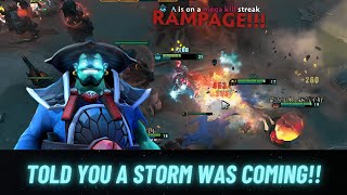 STORM SPIRIT RAMPAGE COMPILATION #1 : The STORM has come!!! | Rampage Madness #4