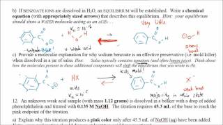 Benzoic acid equilibrium in salsa (conceptual and mathematical analysis)