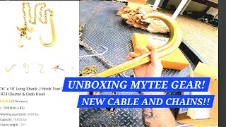 Unboxing Mytee Towing Chains And Winch Cable Rollback Tow Towtruck Fail Repo Equipment Viral Wrecker