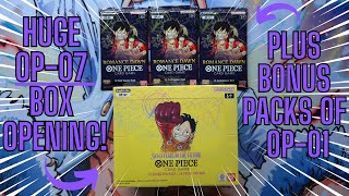 LUFFY IS HERE! OPENING A BOOSTER BOX OF OP-07 500 YEARS INTO THE FUTURE!